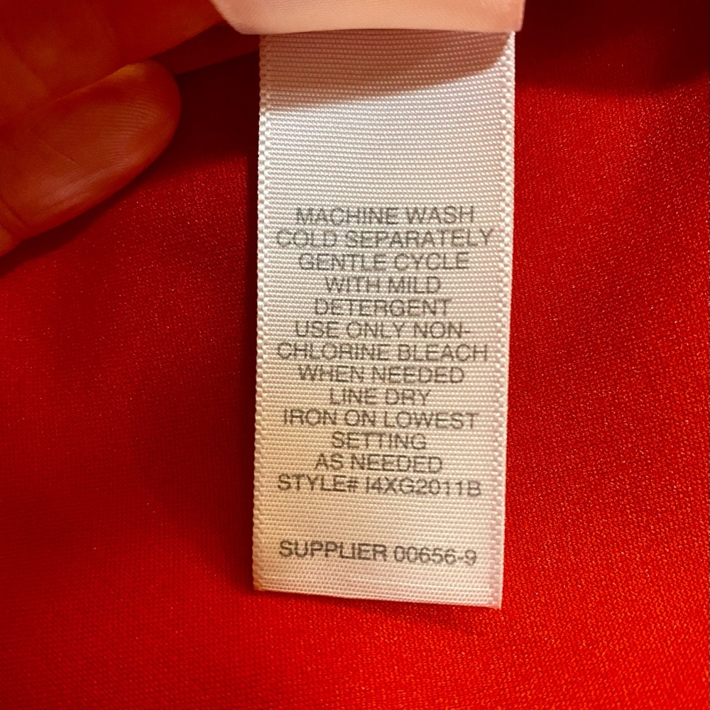 Bisou-Bisou Red Midi Body-con Cocktail Dress Size 10 - Picture 10 of 10